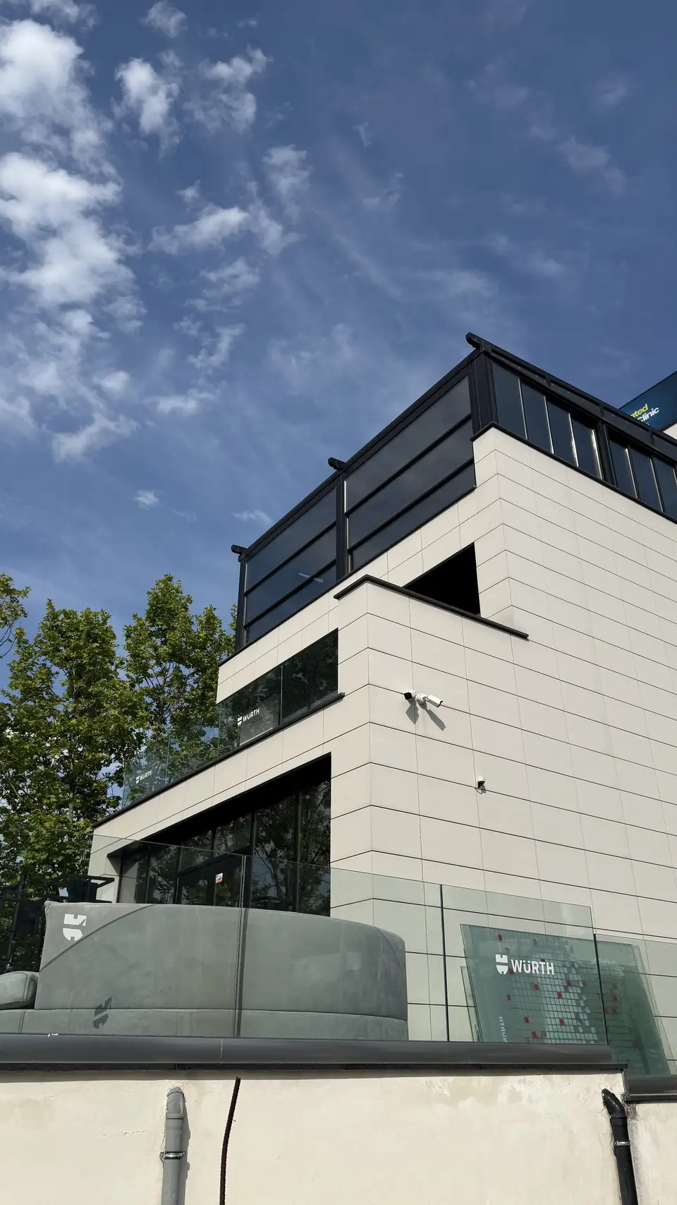 The BlueMagic Group Clinic building in Tirana