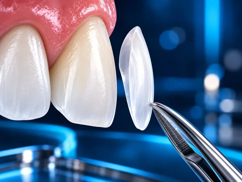 Erklärende Illustration: Was sind Veneers?